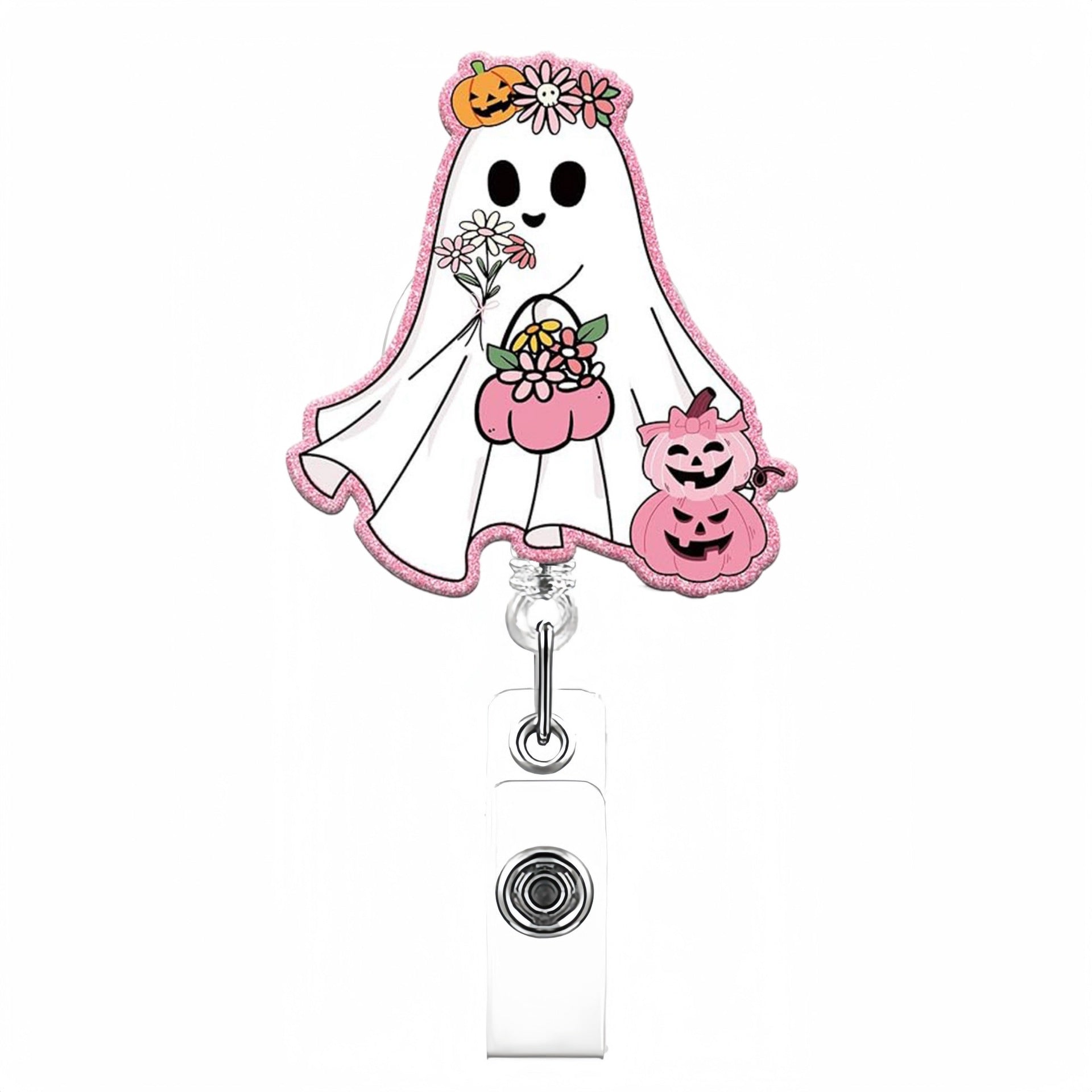 Wholesale  Ghost Badge Reels Keychains