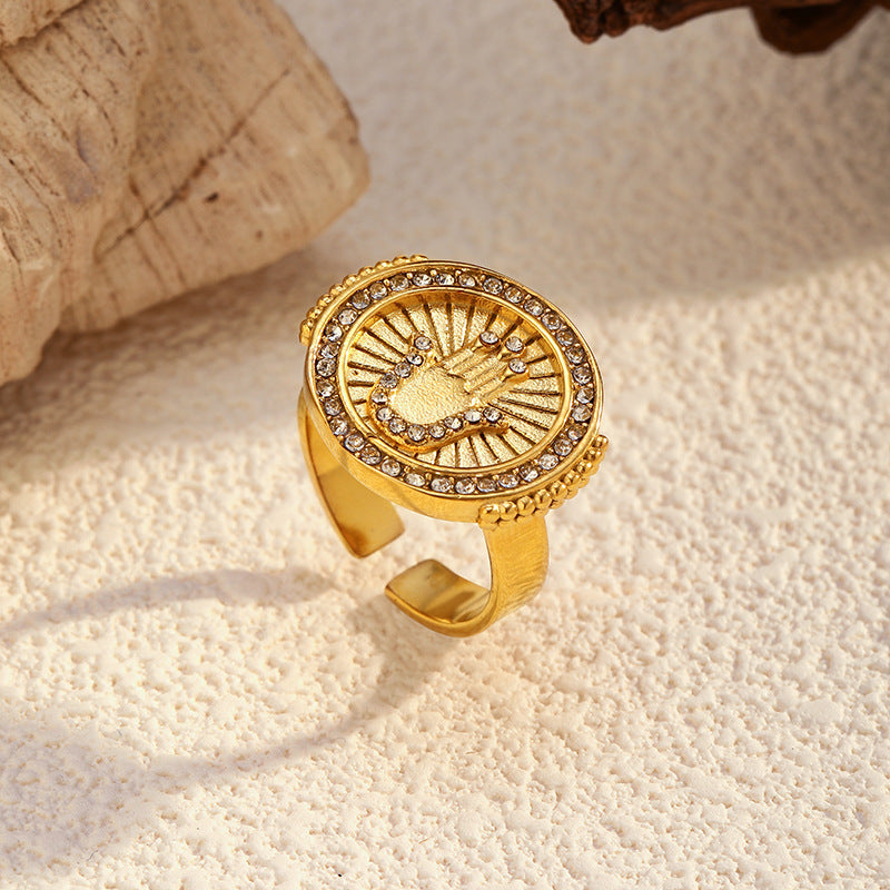 Wholesale  Stainless Steel Heart-Shaped Ring