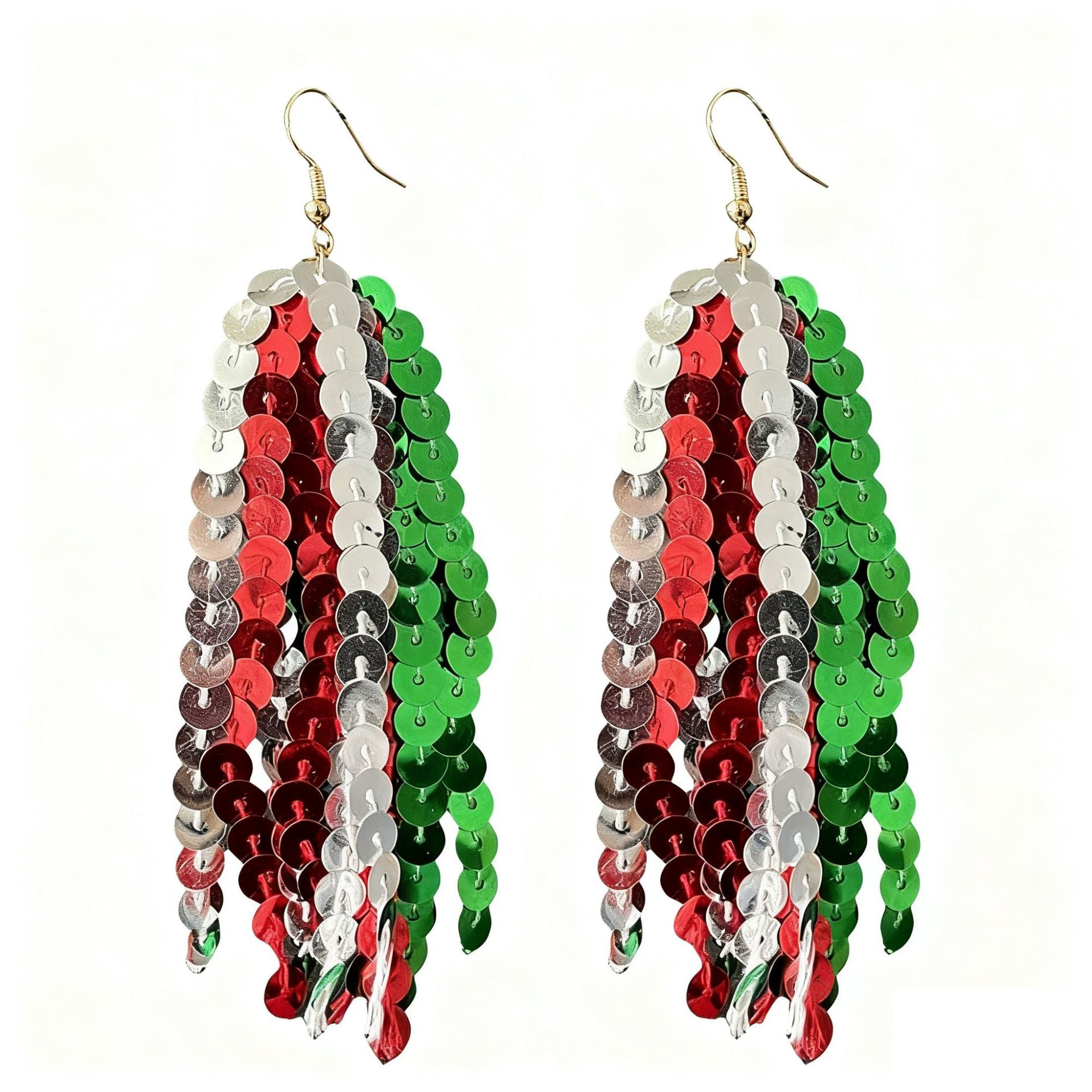 Wholesale 2 pairs/ pack Christmas Tassel Party Earrings