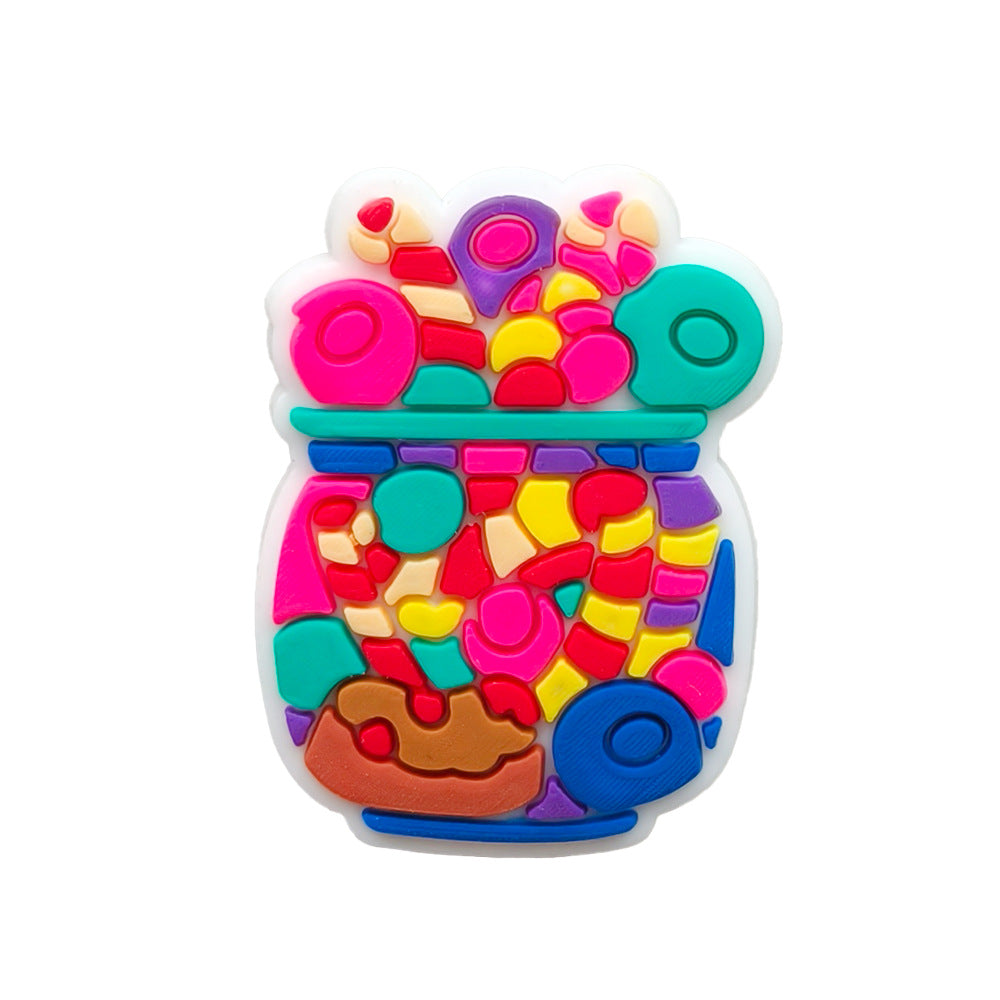 Wholesale Random 10pcs Cute Cartoon Candy Series Shoe Accessories Shoe Charms