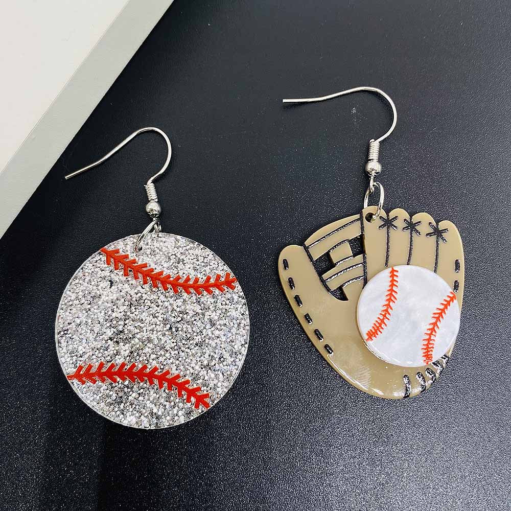 Wholesale Sports Baseball Rugby Basketball Tennis Blue Uniform Acrylic  Earrings