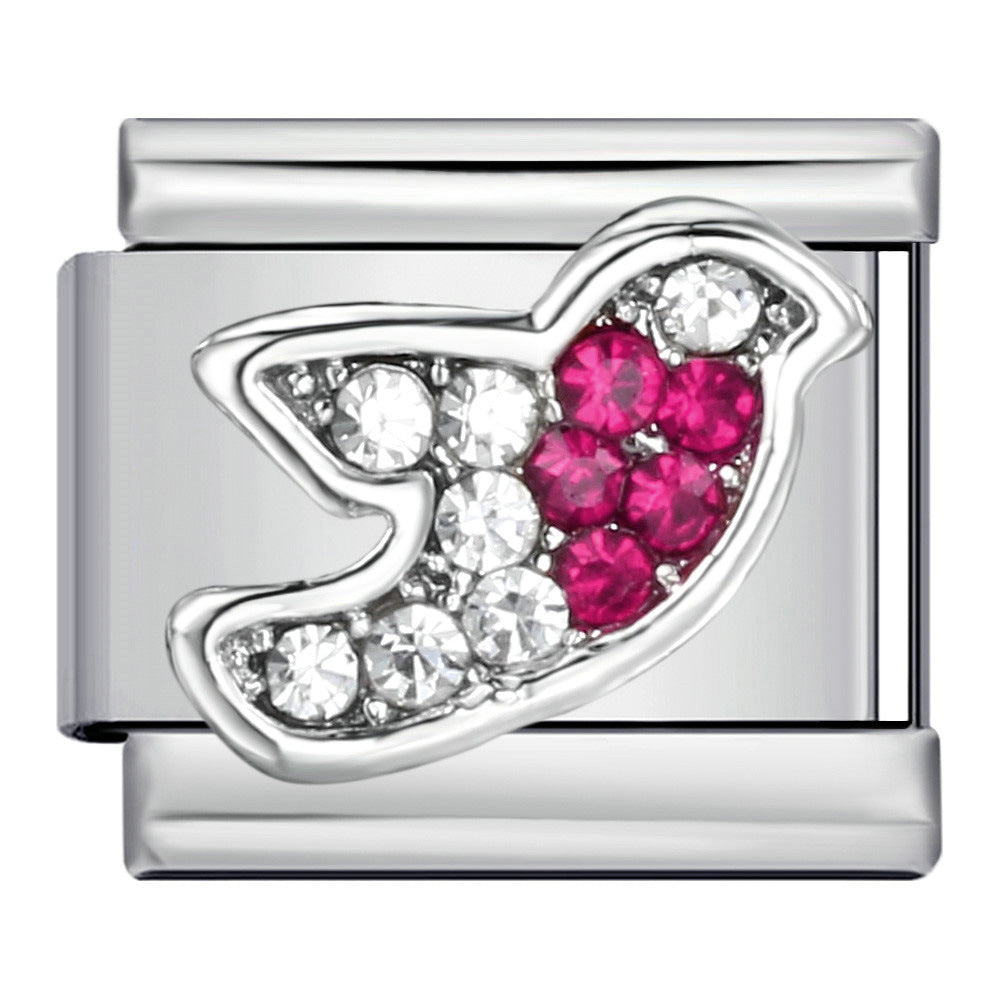 Wholesale 9mm Italian Charm Starter Bracelets DIY square Single Section Creative Stainless Steel Composable Bracelet