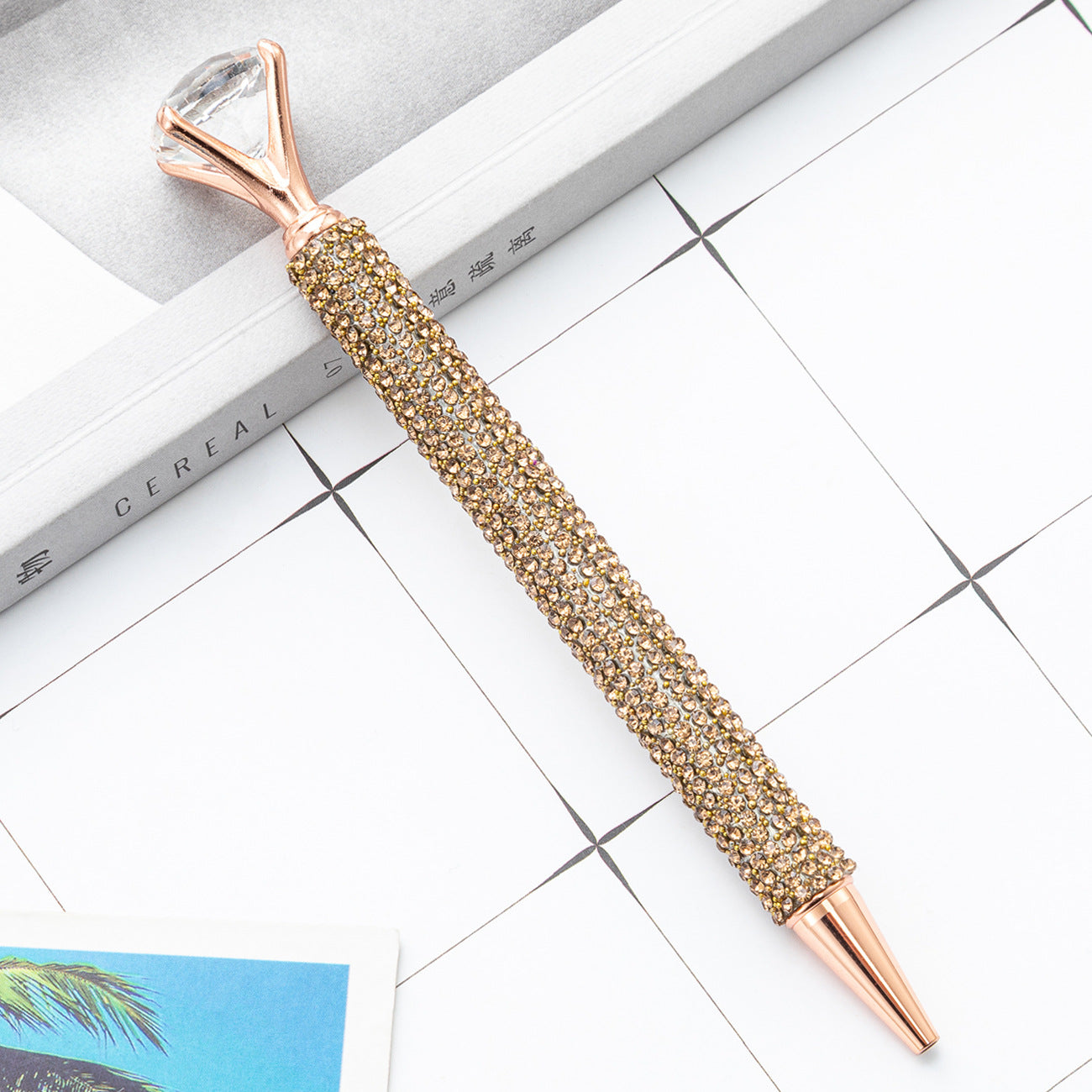 Wholesale Large diamond ballpoint pen  crystal diamond pen