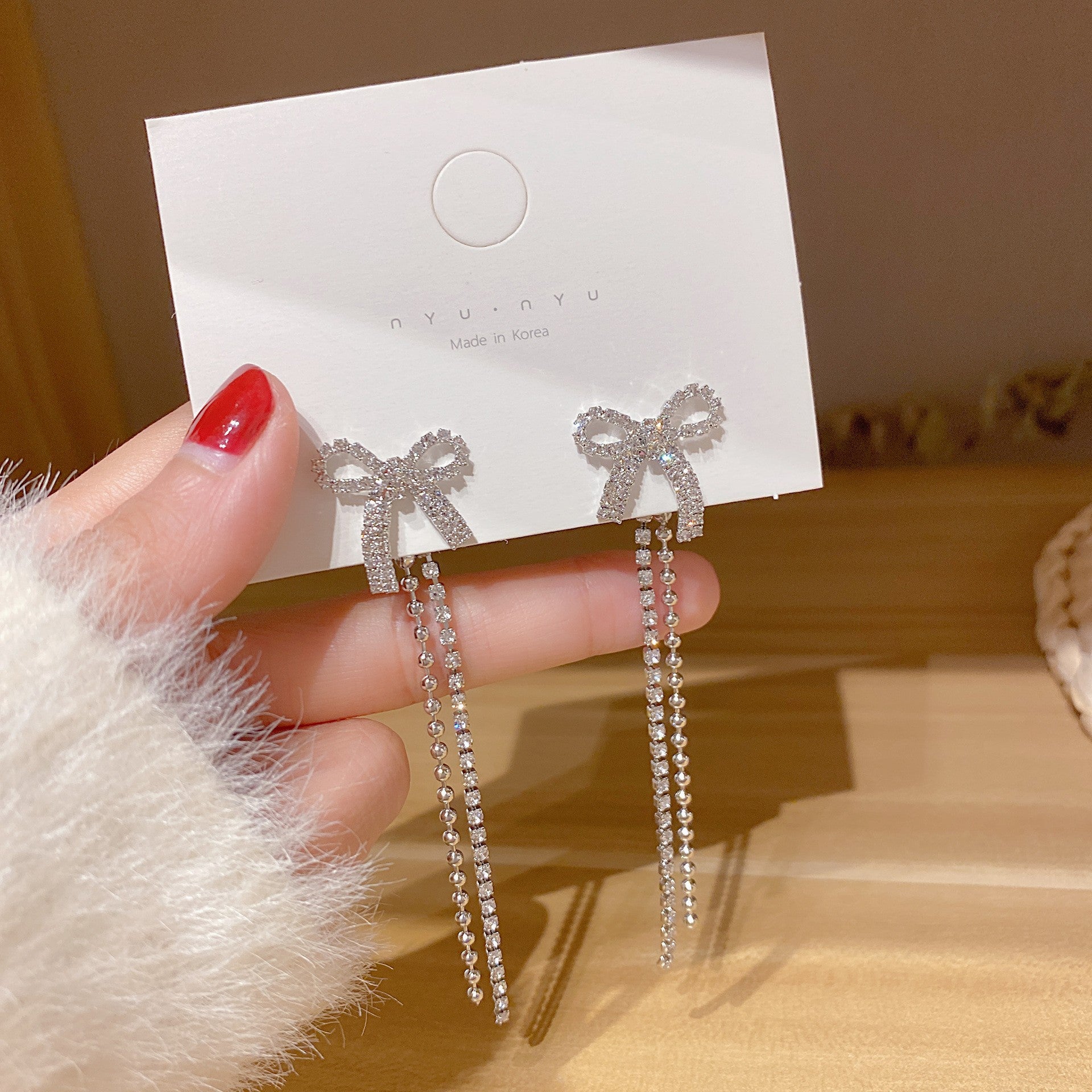 Wholesale S925 Silver Needle Tassel Earrings ACC-ES-Xiyue001