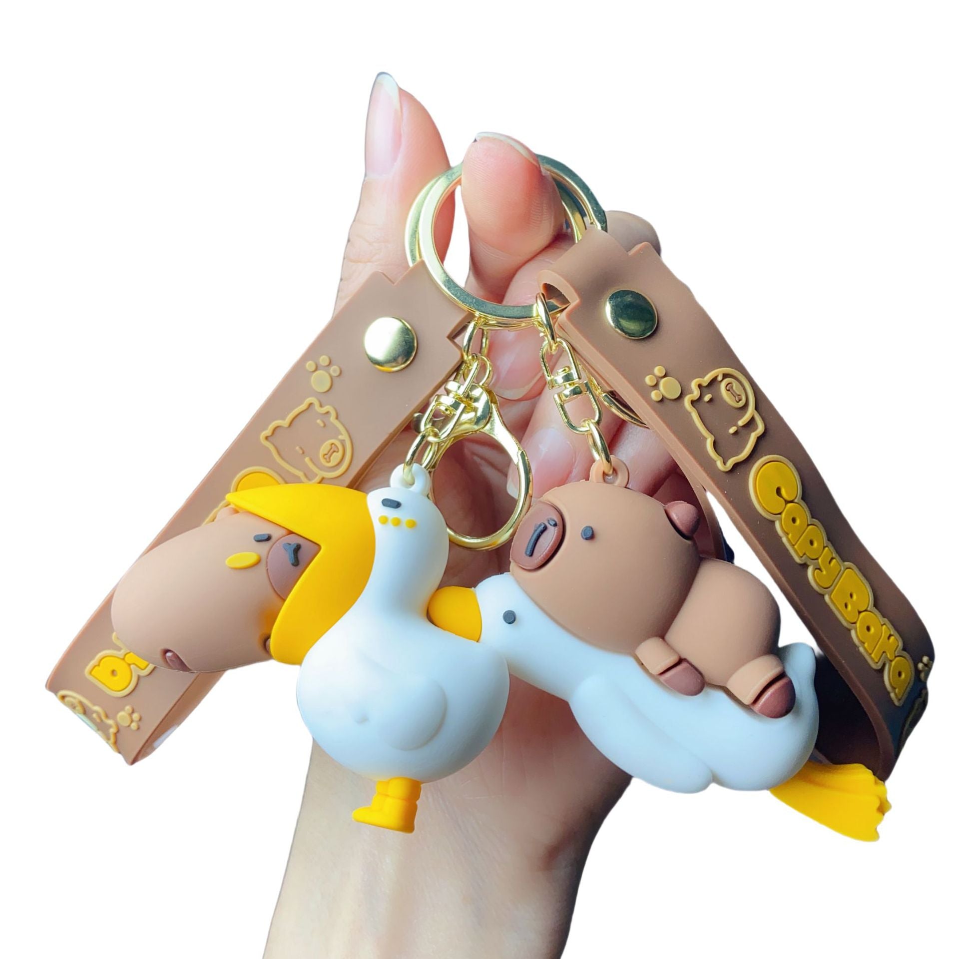 Wholesale Cute cartoon silicone keychain