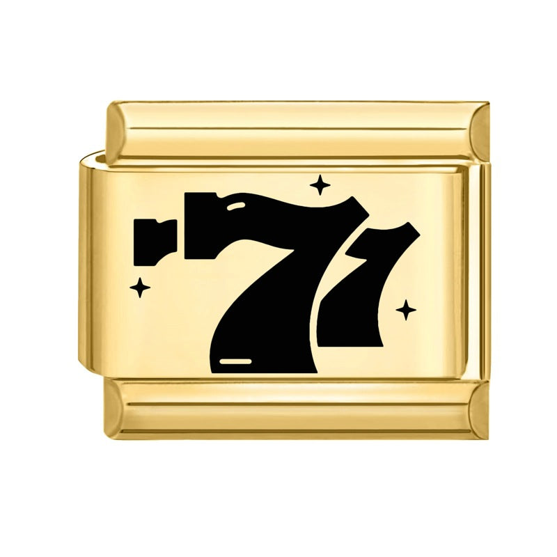 Wholesale Italian modular handmade black modular stainless steel bracelet DIY