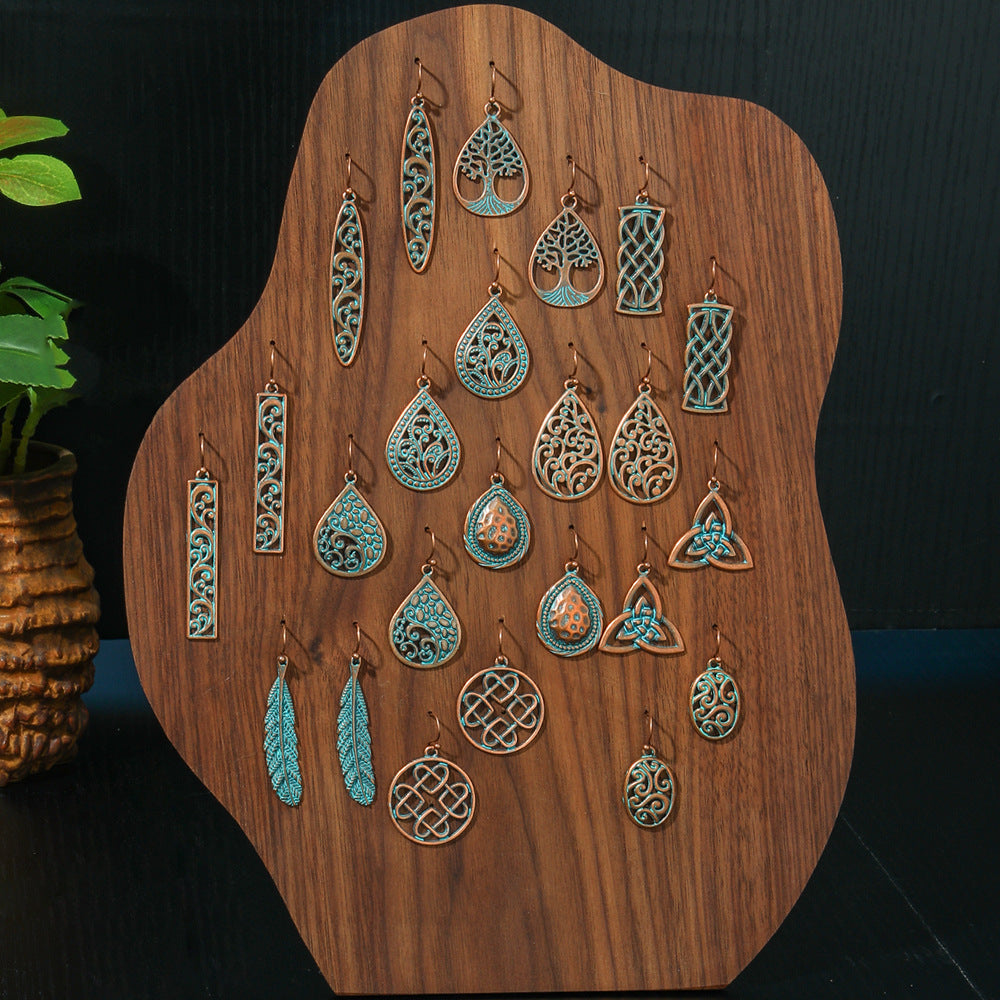 Wholesale Zinc Alloy Bohemian Geometric Hollow Earrings