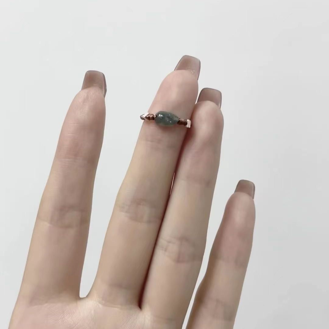 Wholesale  hand-woven very fine Moonstone Diamond ring