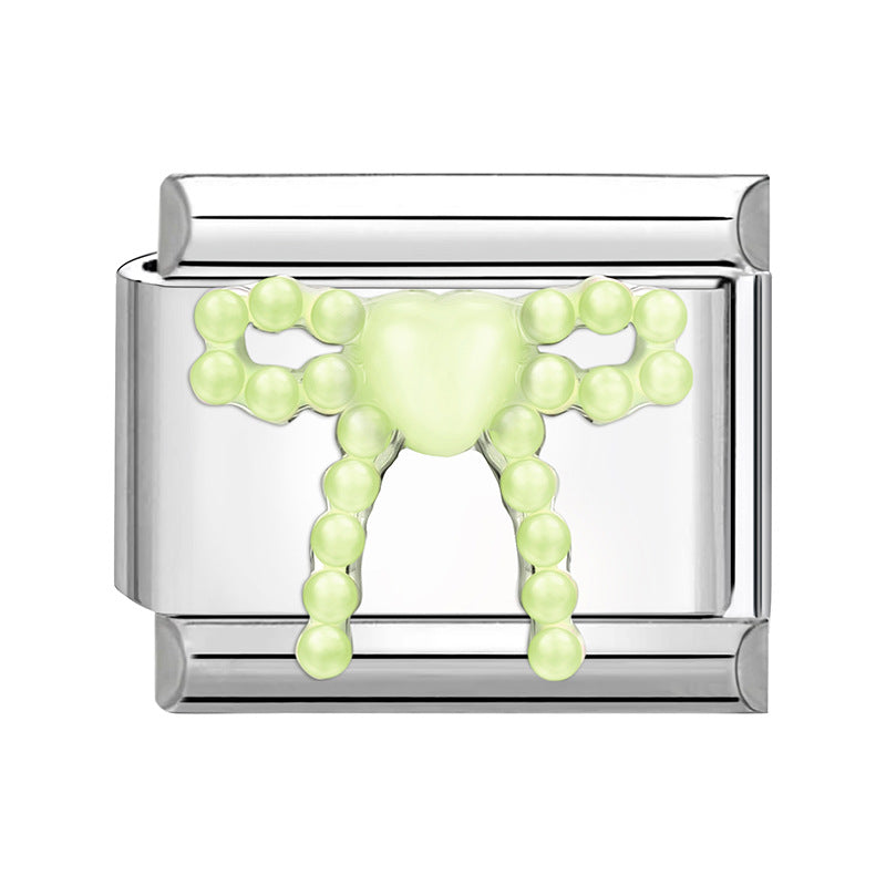 Wholesale Italian Charm Bracelet 9mm DIY Splicing Creative Pattern Stainless Steel Composable Bracelet