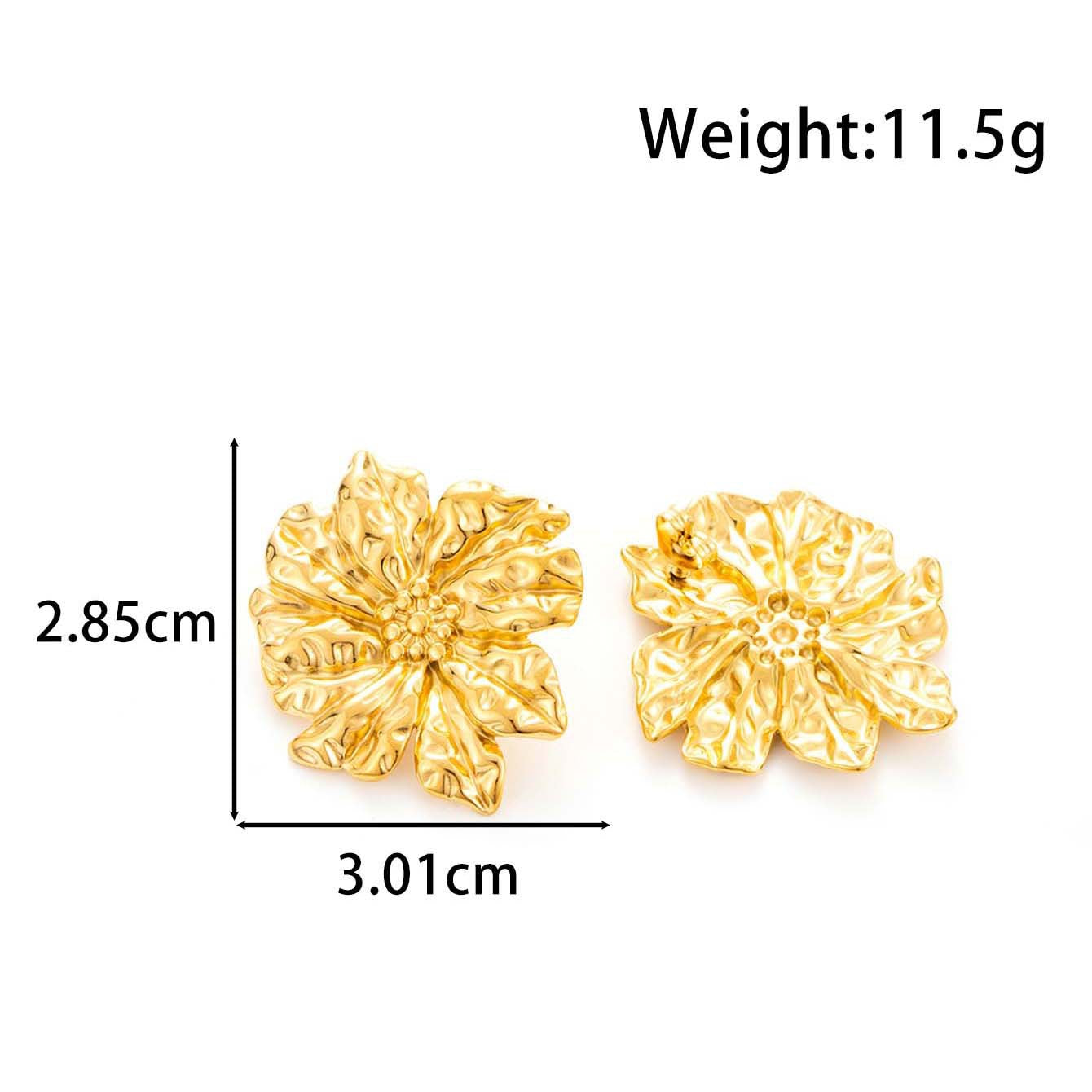 Wholesale  irregular drop-shaped love titanium steel liquid high-grade temperament  light luxury earrings
