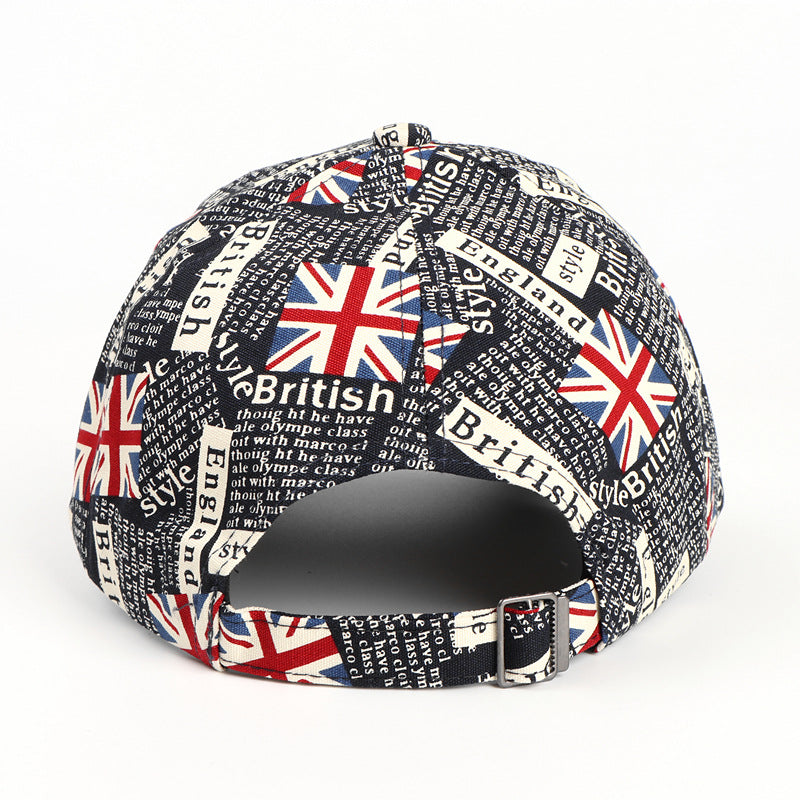 Wholesale British flag letter graffiti baseball cap