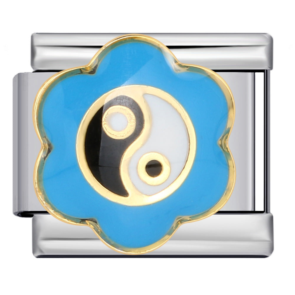 Wholesale Italian Charm Bracelet 9mm DIY Splicing Removable Love Element Stainless Steel Composable Bracelet