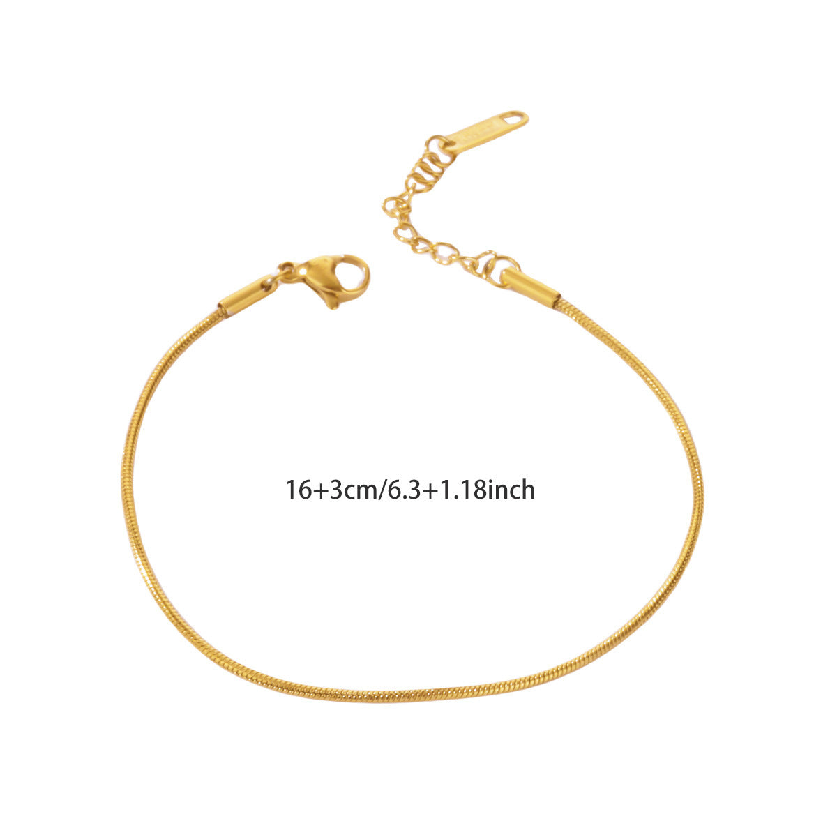Wholesale Stainless Steel 18K Gold-Plated Bracelet