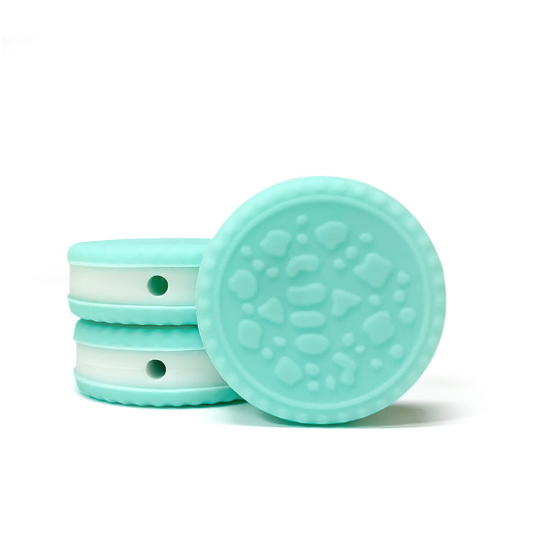 Wholesale 10pcs Sandwich Biscuits Macarons Silicone Fun Food and Play Ornaments DIY Focus Beads Focal Beads ACC-BDS-WDX206