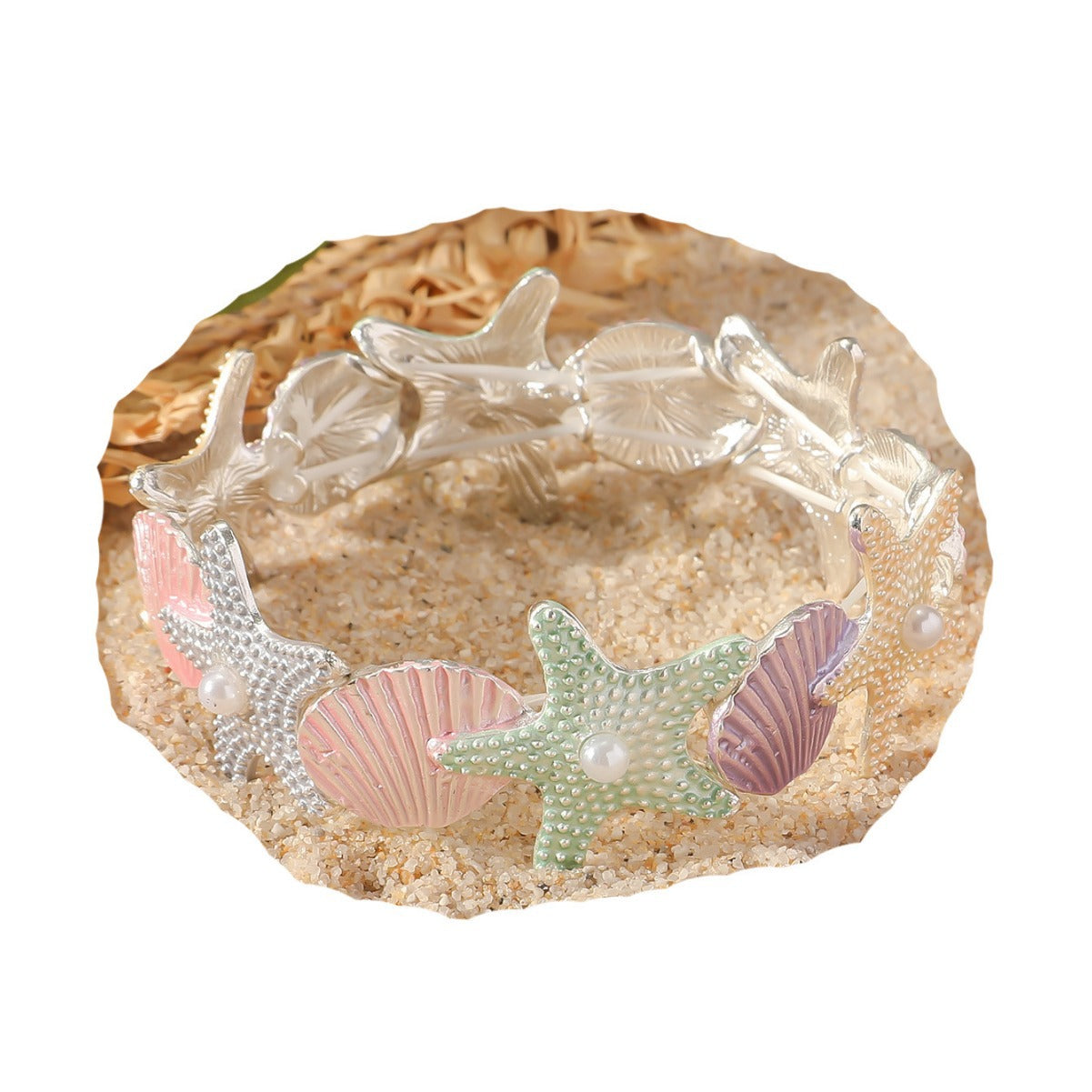 Wholesale Beach Vacation Style Starfish Shell Bracelet for Women,  Versatile High-End Creative Elegant Bracelet