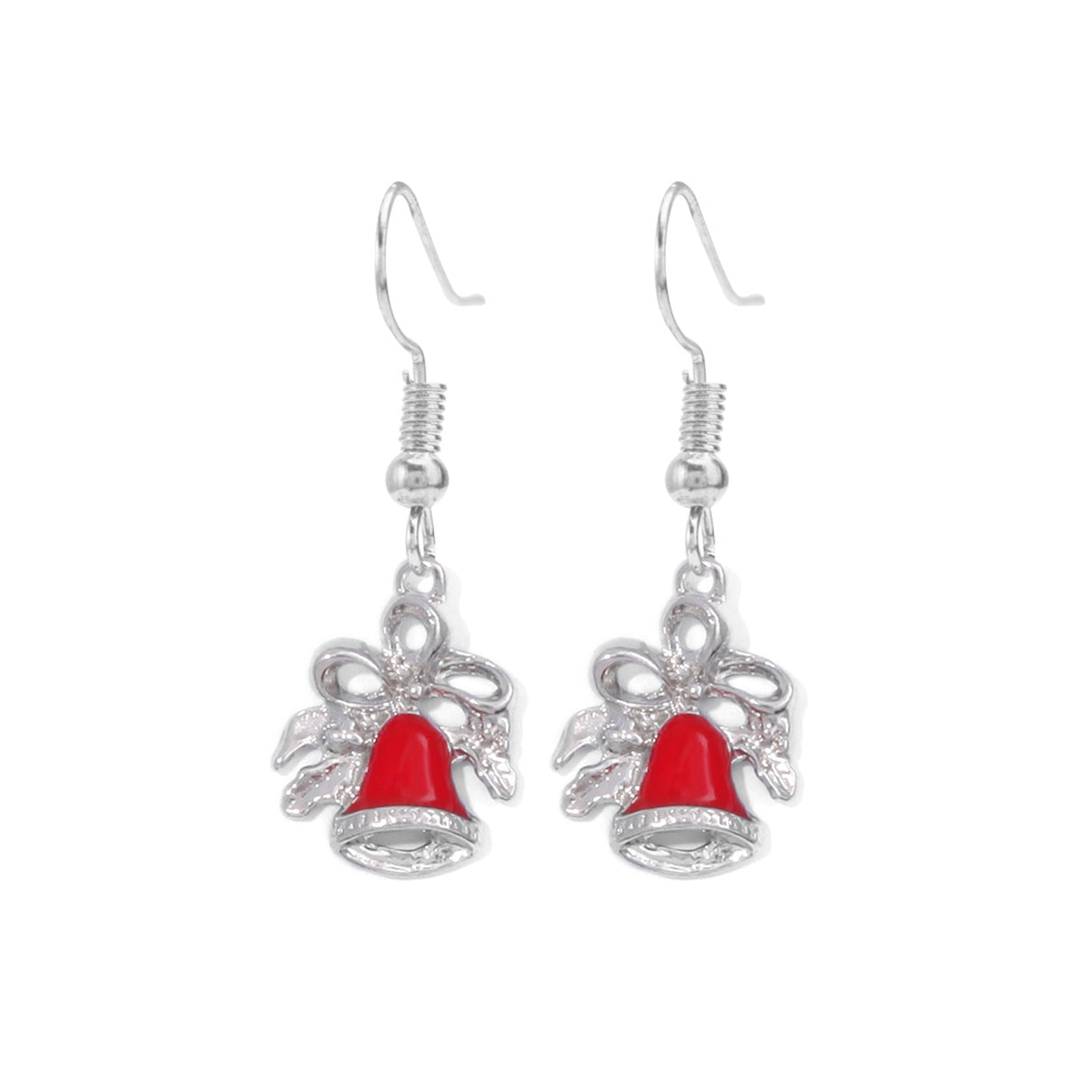 Wholesale Christmas Alloy Oil Drop Christmas Tree Snowflake Earrings ACC-ES-Bingl005