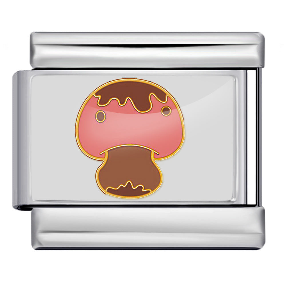 Wholesale  Italian Charm Bracelet 9mm DIY Fruit and Vegetable Series Creative Stainless Steel Composable Bracelet