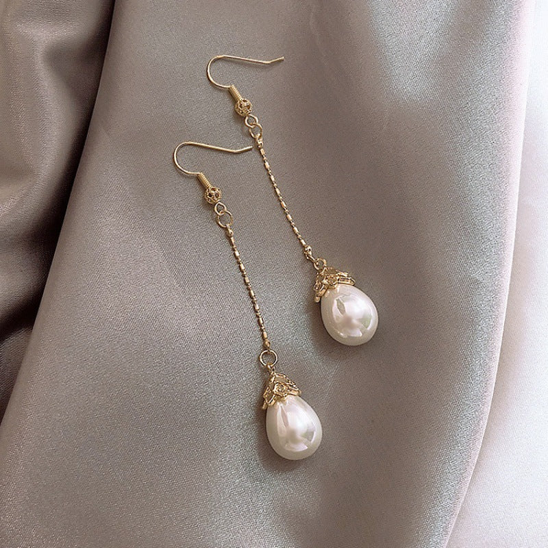 Wholesale Simple Pearl Ear Hooks