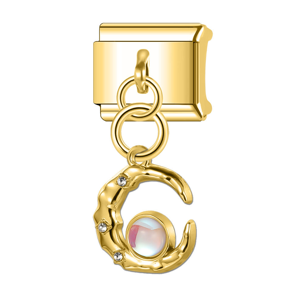 Wholesale Italian Charm Bracelet 9mm DIY Splicing Pendant Stainless Steel Composable Bracelet