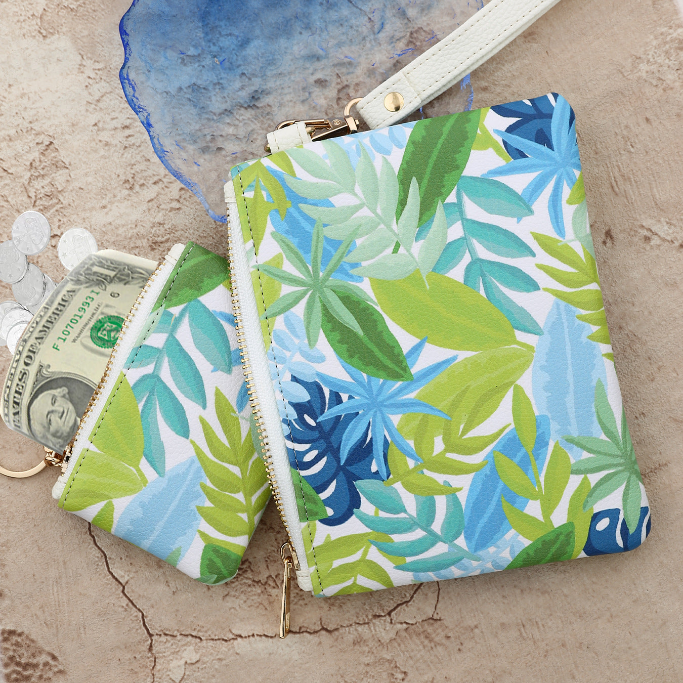 Wholesale Bow-knot card holder Wristlet Keychain