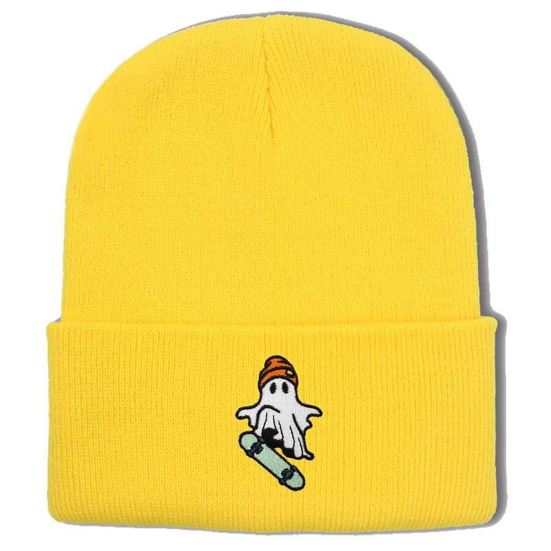 Wholesale Skateboarding Devil Embroidered Knitted Hat