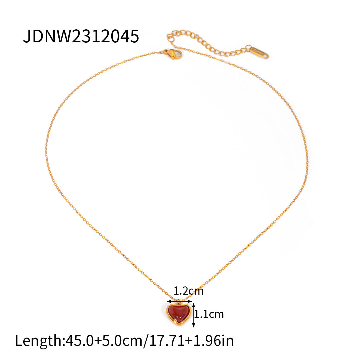 Wholesale stainless steel love necklace high-grade pendant clavicle chain