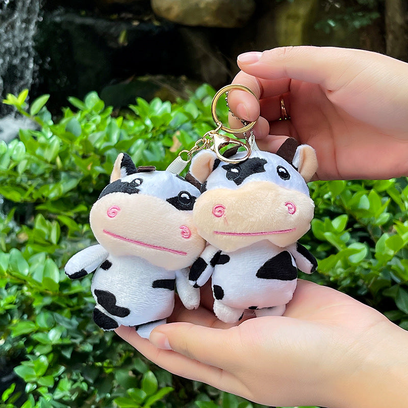 Wholesale Cartoon Cow Plush Doll Keychain ACC-KC-XiaW005