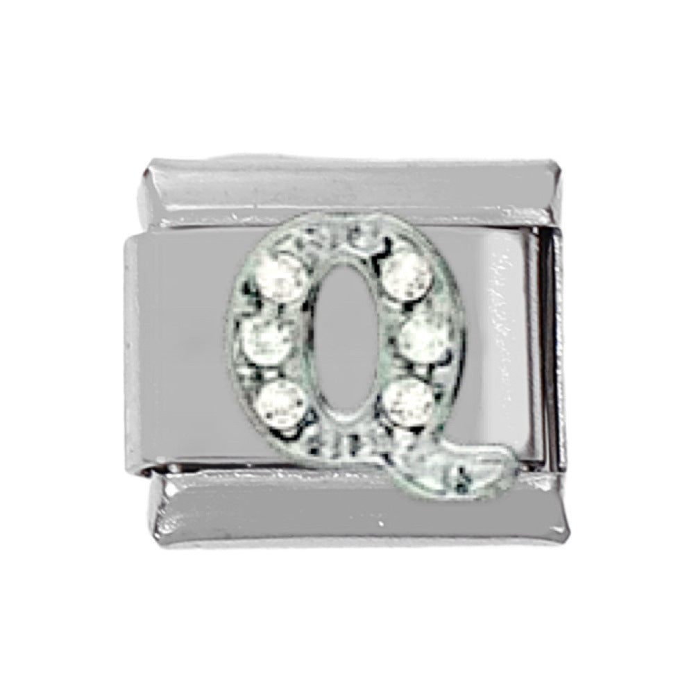 Wholesale 5pcs Italian Charm Bracelet Charm Module Stainless Steel Letter Bracelet 9mm DIY Pattern Free Stitching Detachable Composable Bracelet ACC-BT-DaLiang022