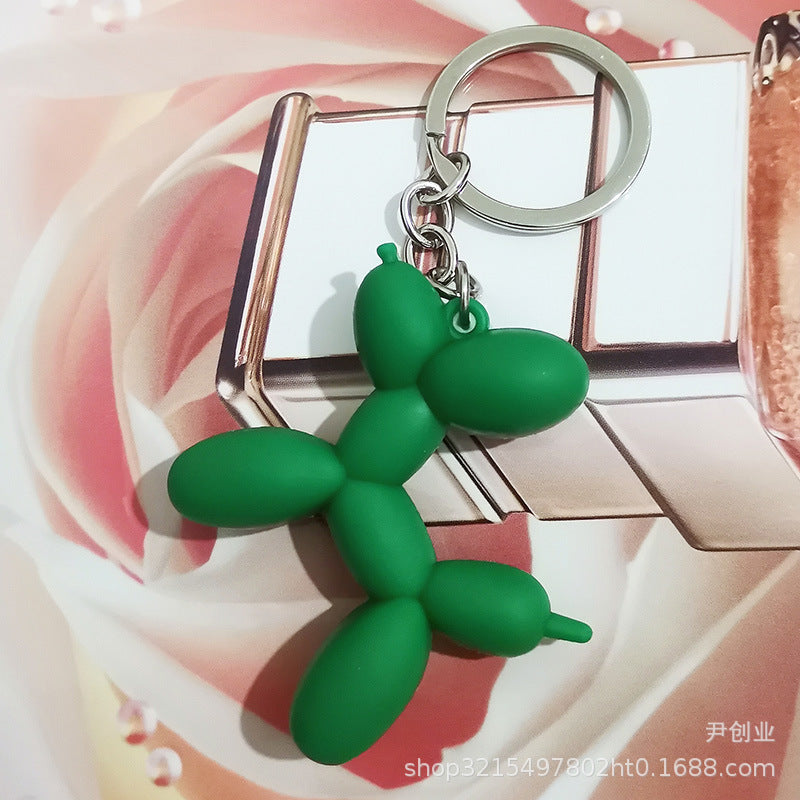 Wholesale Cute Three-dimensional Balloon Dog Keychain Cartoon Silicone Bag Ornaments ACC-KC-YCY003