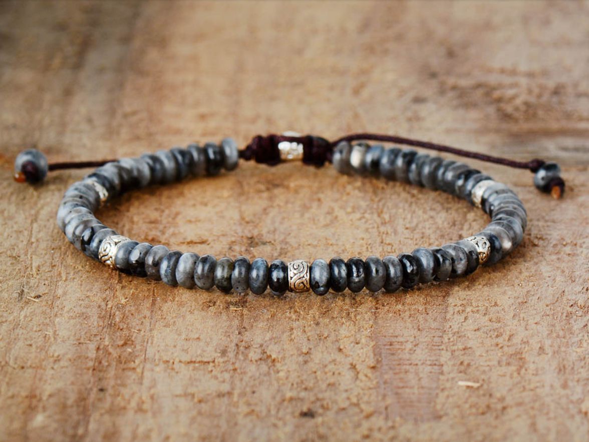 Wholesale Punk Style Agate Bracelet Natural Semi-Precious Stone Unisex Gift Jewelry Accessory
