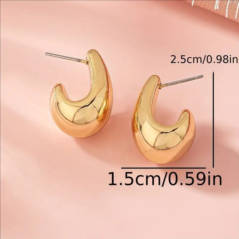 Wholesale Teardrop Earrings Alloy Electroplated European Style Jewelry Accessory