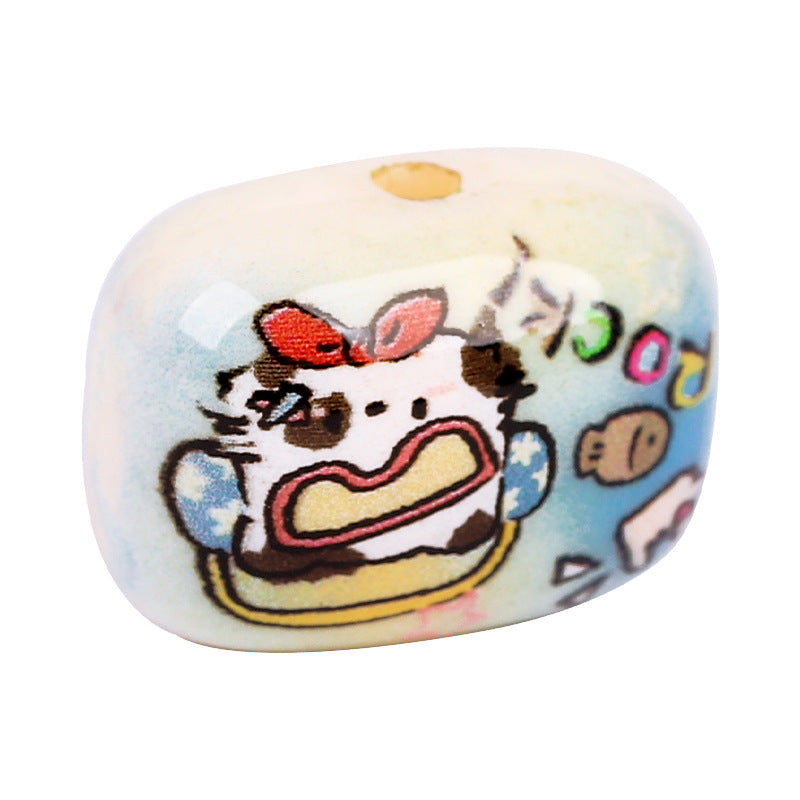 Wholesale random  10pcs Cute dog-shaped Focal Beads DIY Bead Accessories ACCVIP