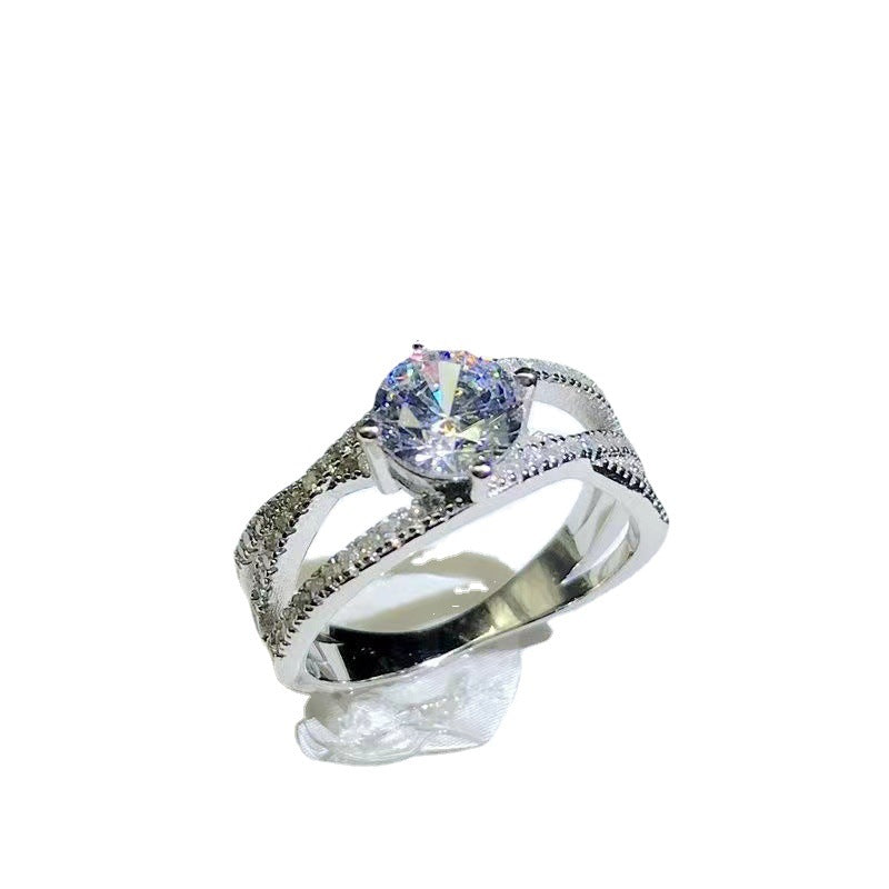 Wholesale Seiko Closed 1 karat  Mosan Diamond Ring