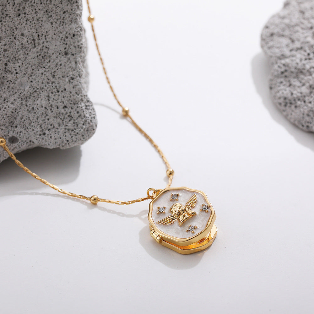 Wholesale  Stainless Steel 18K Gold Photo Necklace