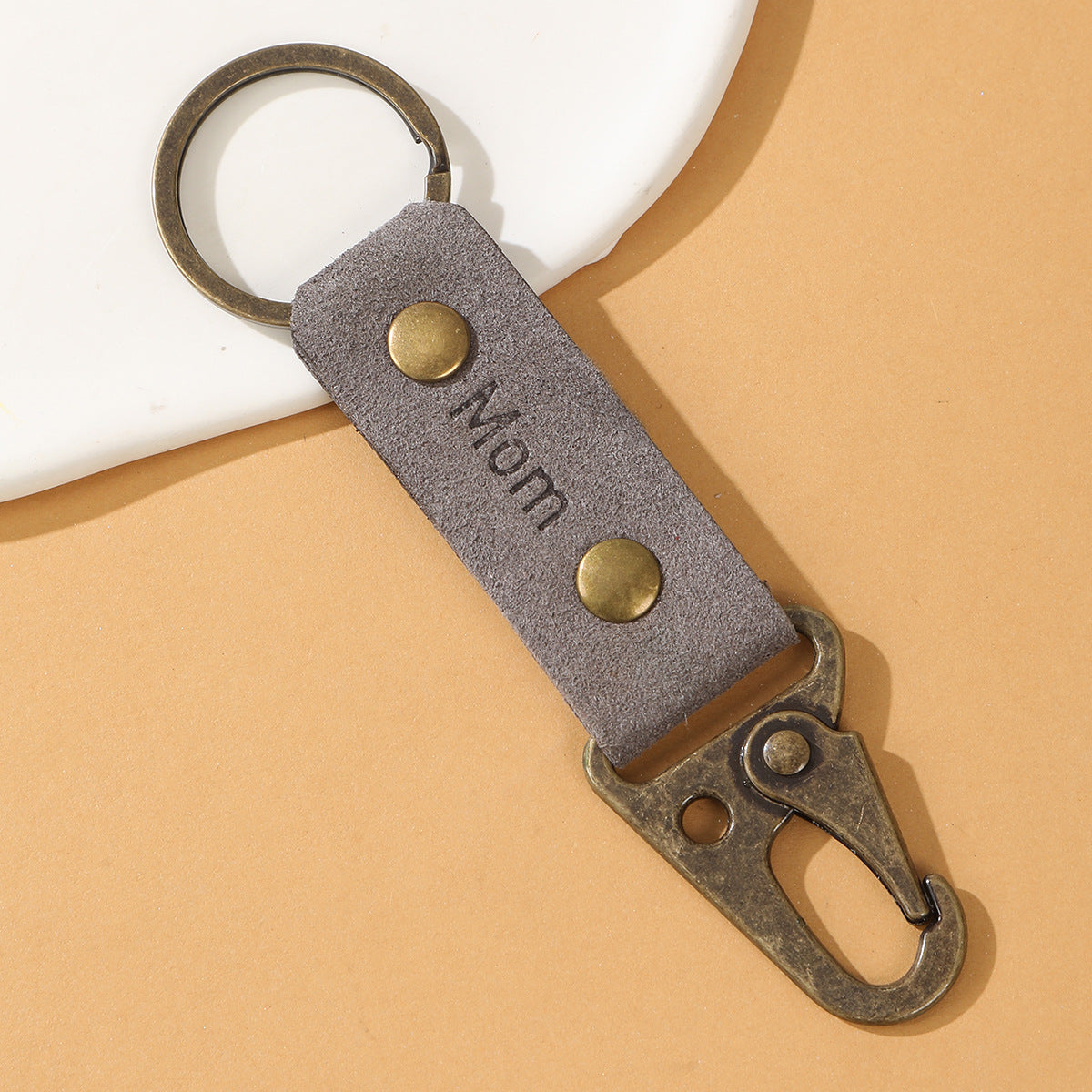 Wholesale Leopard Print Crocodile Pattern MOM Leather Keychain Mother's Day ACC-KC-YTian017