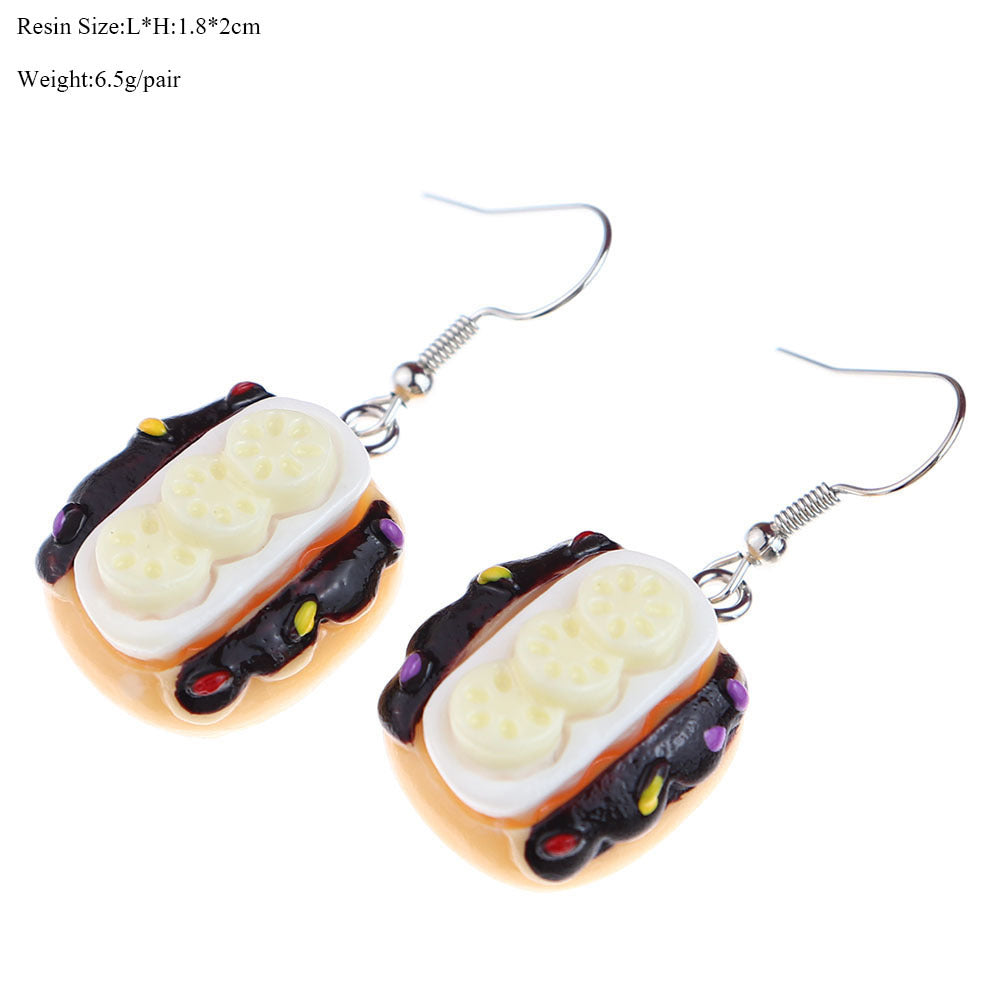 Wholesale cute  miniature food earrings