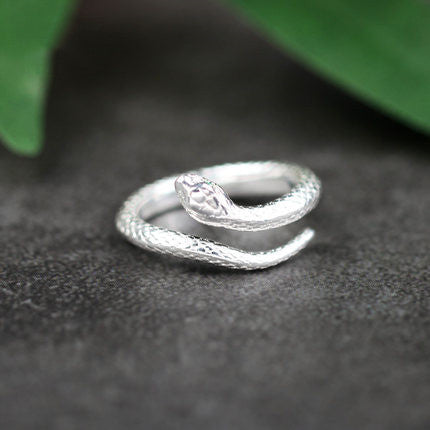 Wholesale  S925 silver snake ring  snake ring