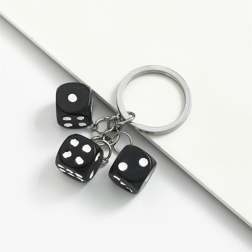 Wholesale Resin dice keychain pendant