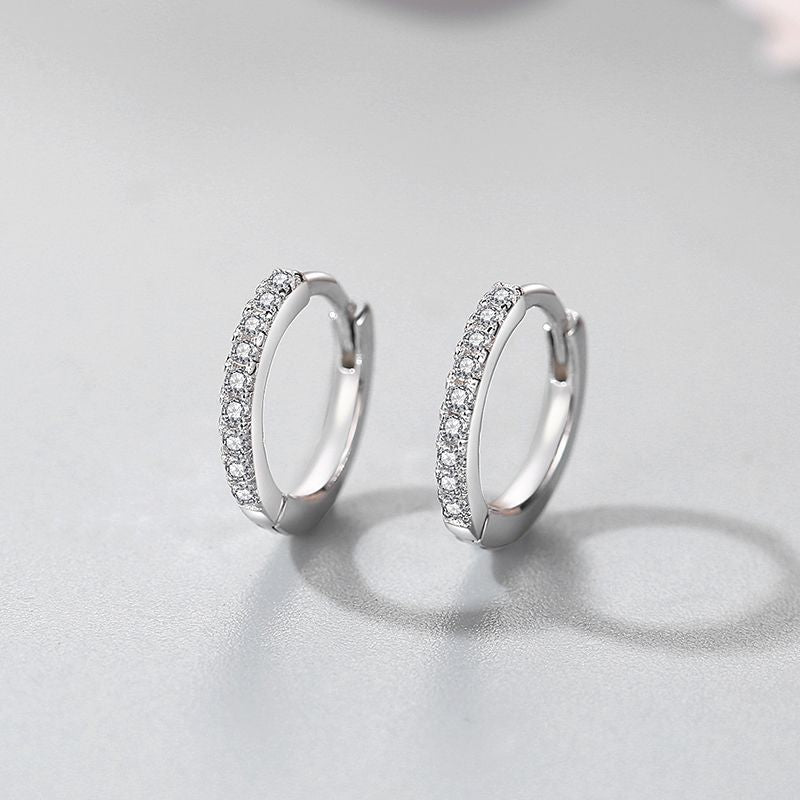 Wholesale s925 Sterling Silver Earrings Micro Diamond Earrings