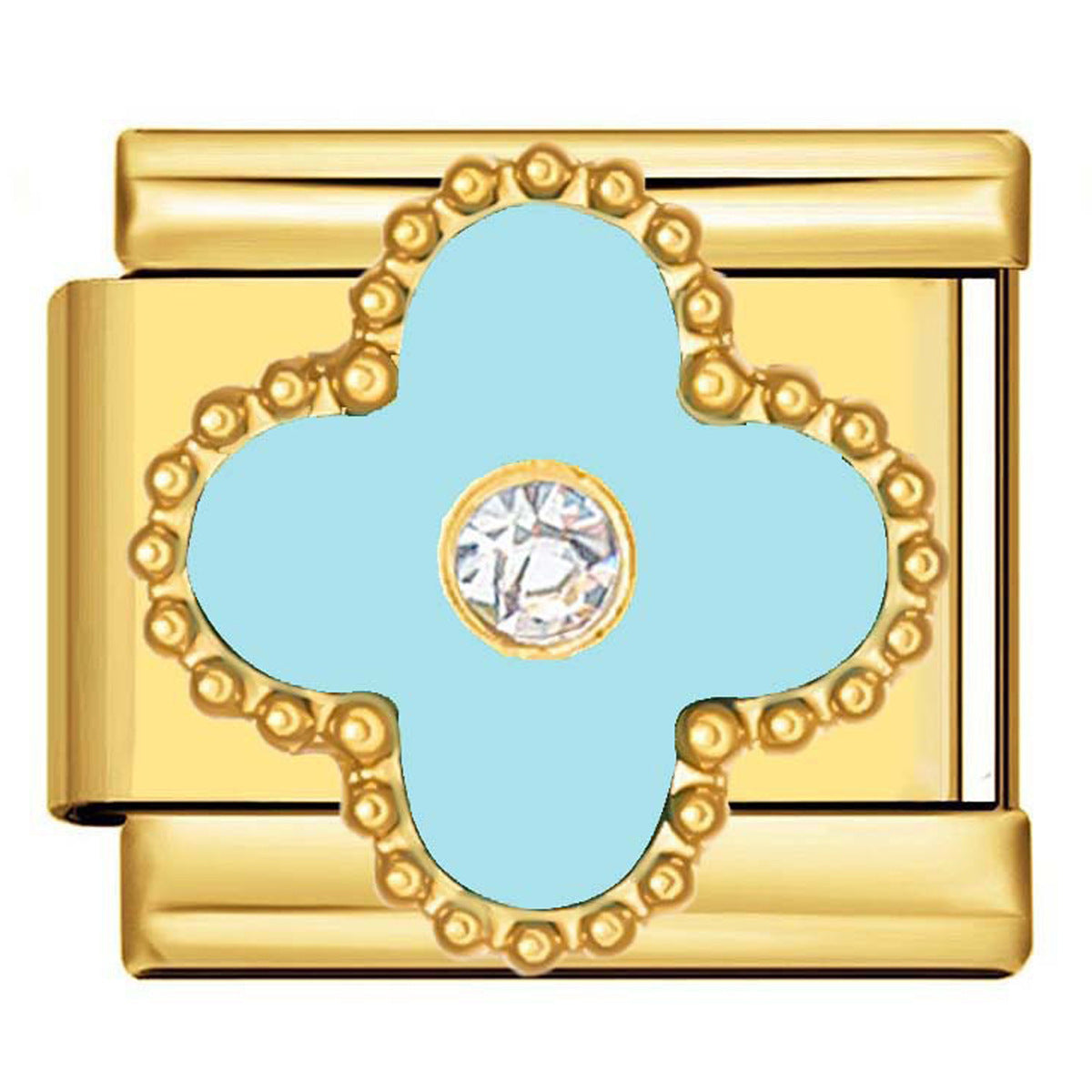 Wholesale 9mm Italian Charm Starter Bracelets DIY square Single Section Creative Stainless Steel Composable Bracelet