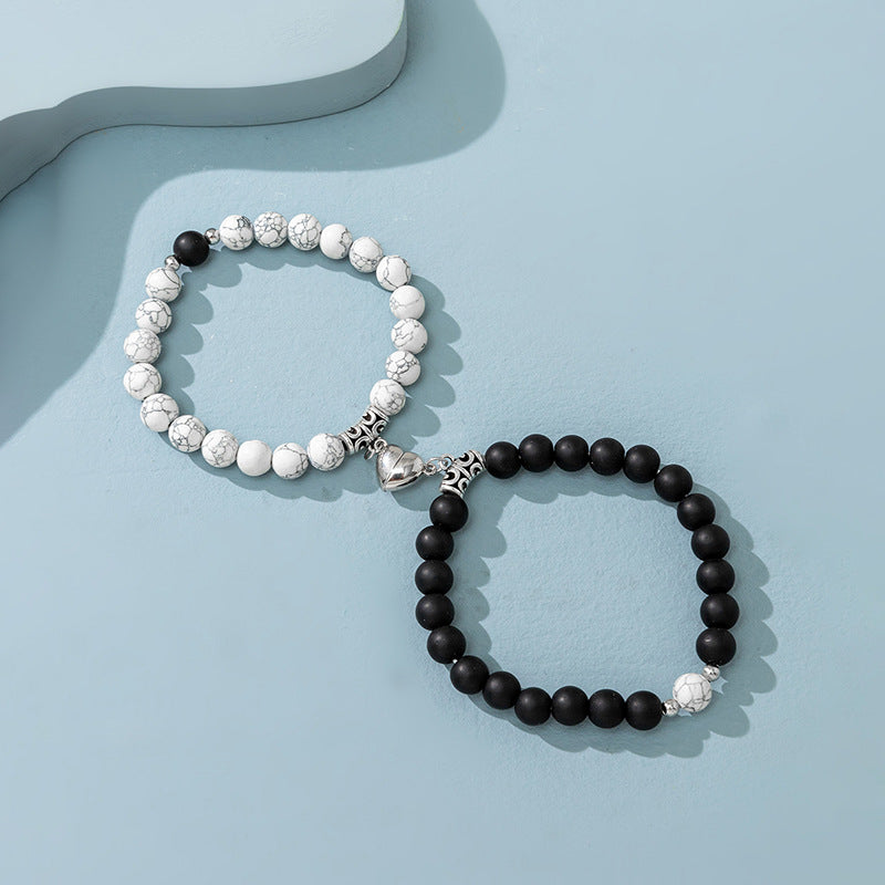 Wholesale Heart Attraction Bracelet Magnet Stone Trendy Bracelet ACC-BT-XLH001