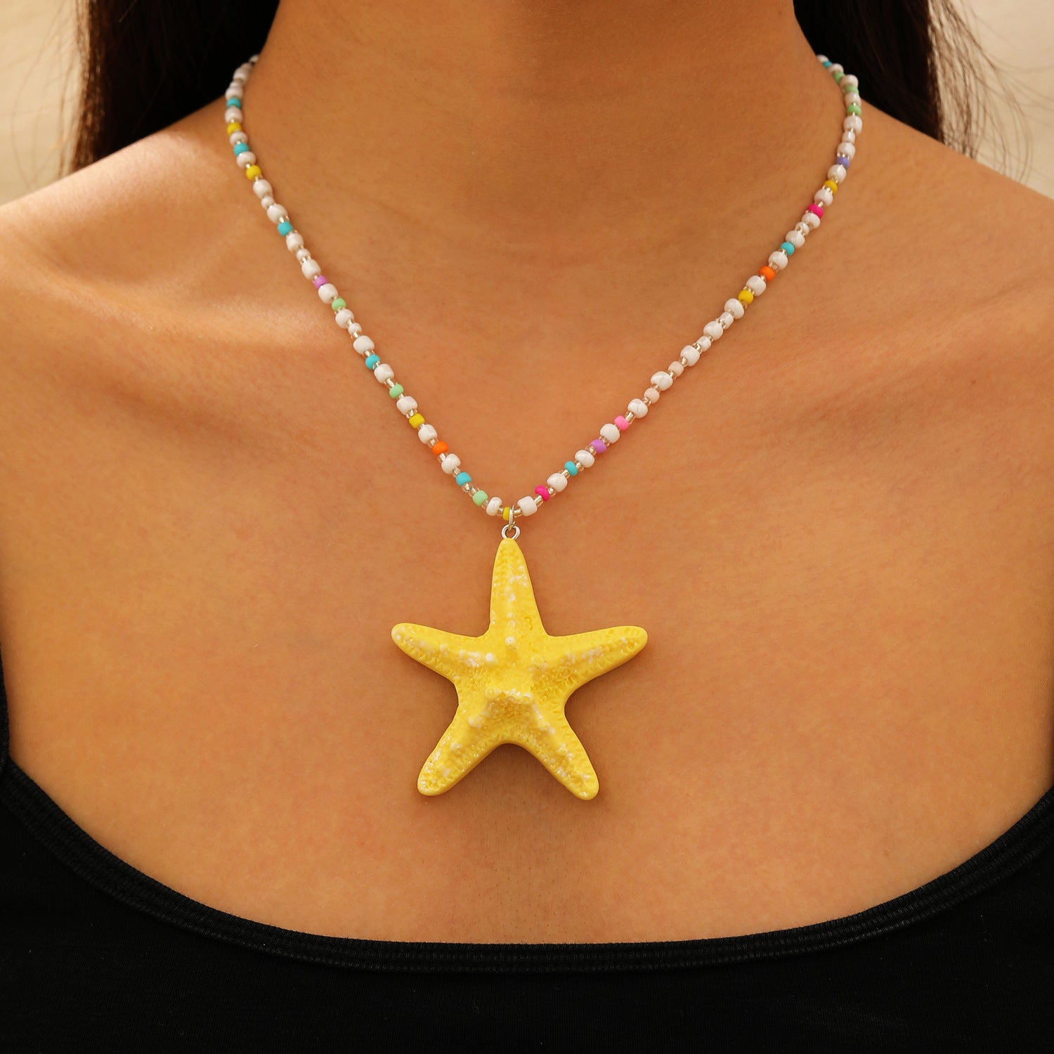 Wholesale Bohemian Summer Beach Shell Necklace And Bracelet Set Faux Pearl Starfish Conch Women S Fashion Jewelry Accessory