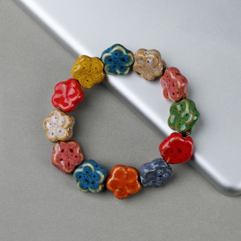 Wholesale Ceramic Glaze Porcelain Bead Bracelet ACC-BT-YXH006