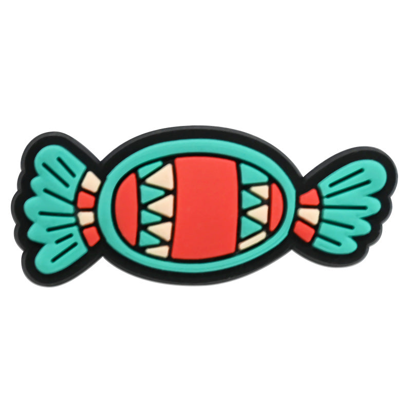 Wholesale Random 100pcs Cartoon PVC Soft Rubber Shoe Buckle Decoration ACC-SC-RYY070