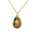 Wholesale 18K Real Gold Copper Zircon Easter Egg Necklace