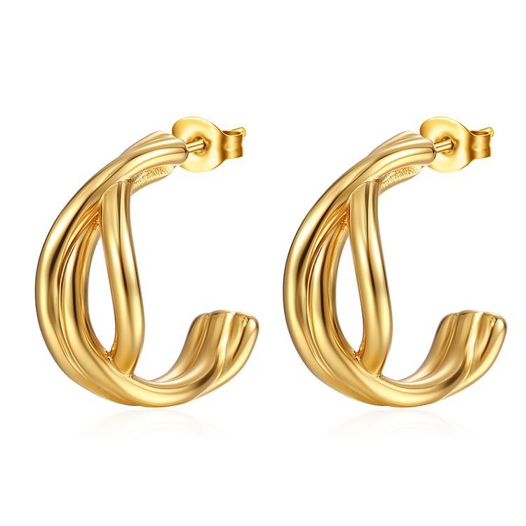 Wholesale Multi-layer stainless steel earrings