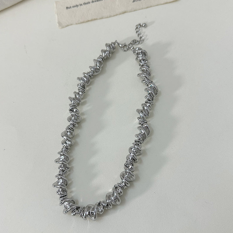 Wholesale  Irregular Necklace Light Luxury Fashion Personality Elegant Clavicle Chain