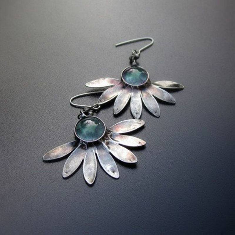 Wholesale Bohemian style plant flower earrings