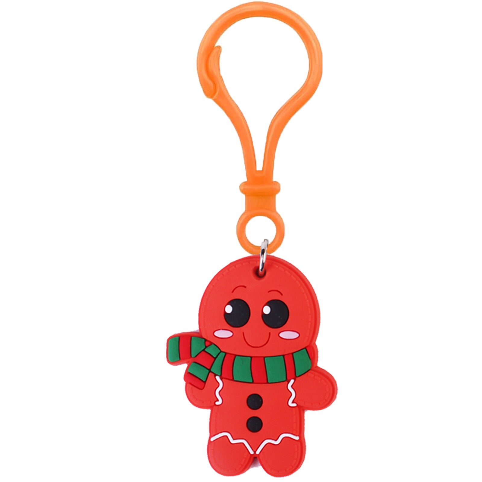 Wholesale PVC Christmas Snowman Keychain Pendant Bookbag Charm Winter Gift