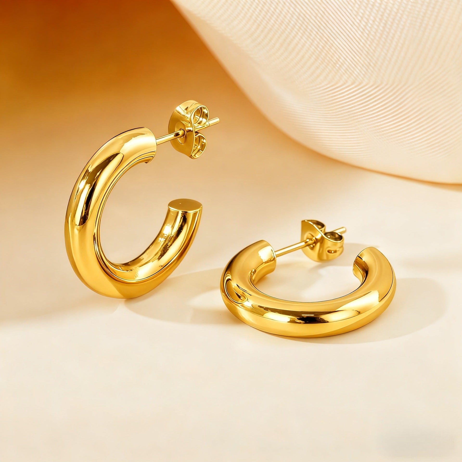 Wholesale Steel titanium hoop earrings